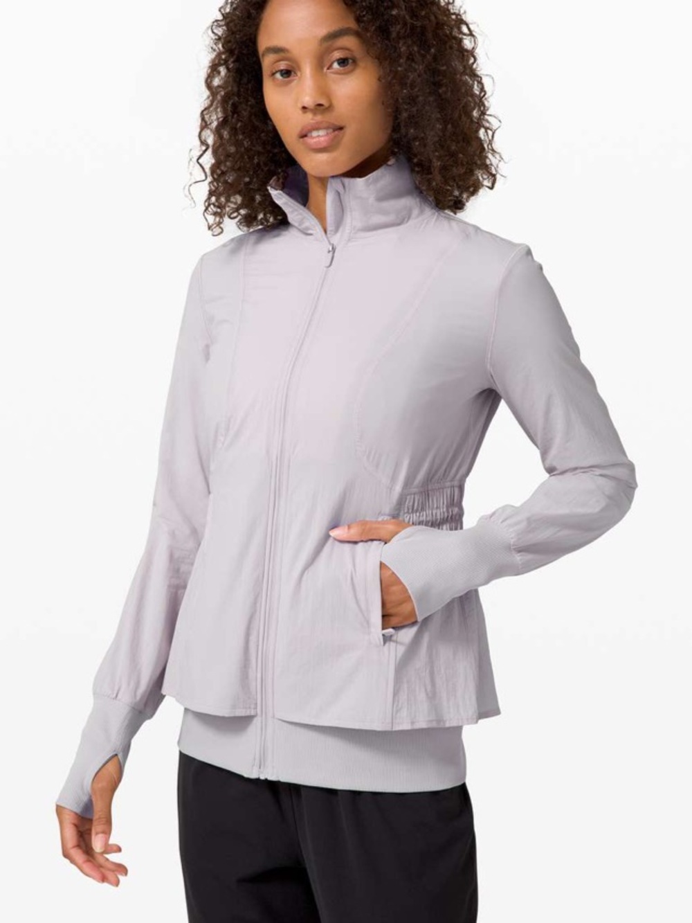 Lululemon Sights Seen Jacket Zip Up Chrome Gray Purple